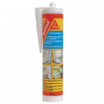 Silicon sanitar alb Sika Sanisil interior/exterior  300ml